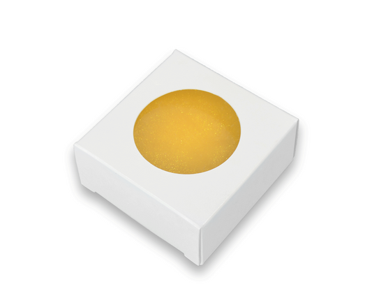 Square Soap Box - White w/ Round Window